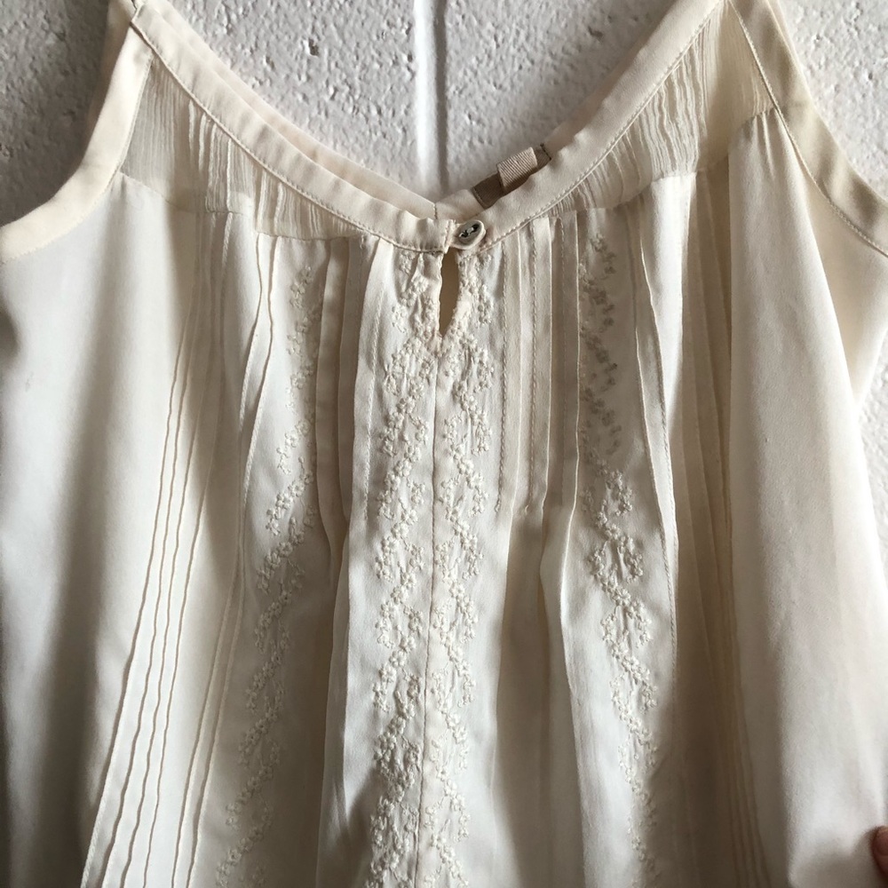 Vintage white tank top blouse